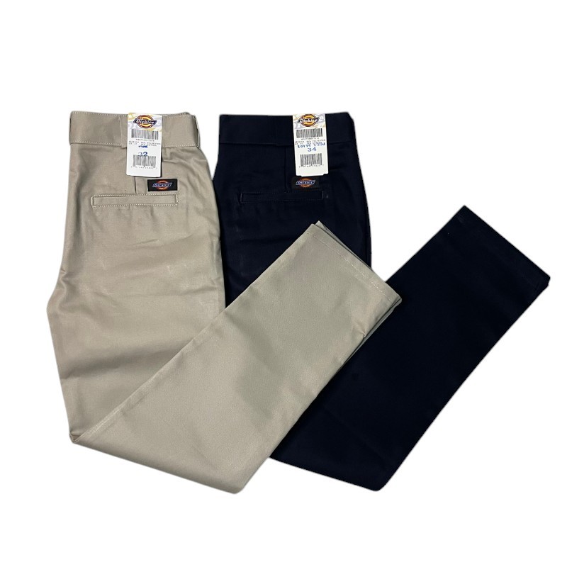 กางเกงขายาวผู้ชาย ขากระบอกใหญ่DKรุ่น(874) 4กระเป๋า6สี ดิกกี้กางเกงทำงาน กางเกงช่าง เอว28-44