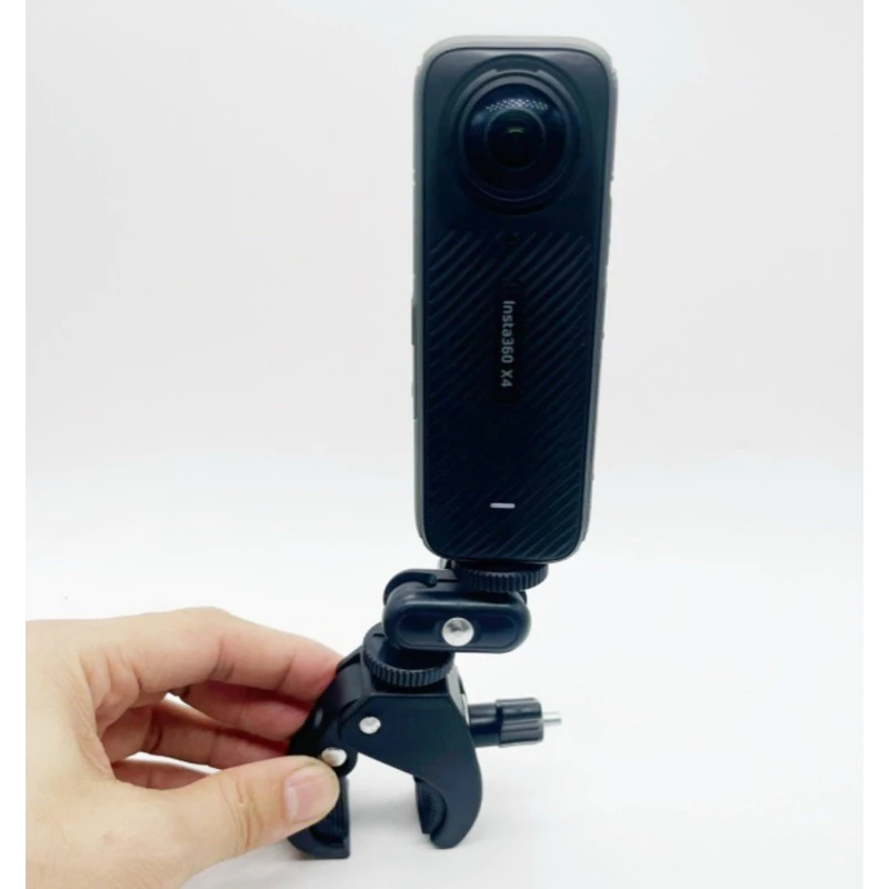 ขาจับแฮนด์ พร้อมหัวบอล2ตำแหน่ง สำหรับ Gopro , DJI OSMO ACTION , Insta360 , Action camera  Bike Clip & Double Ball head thumbnail 5