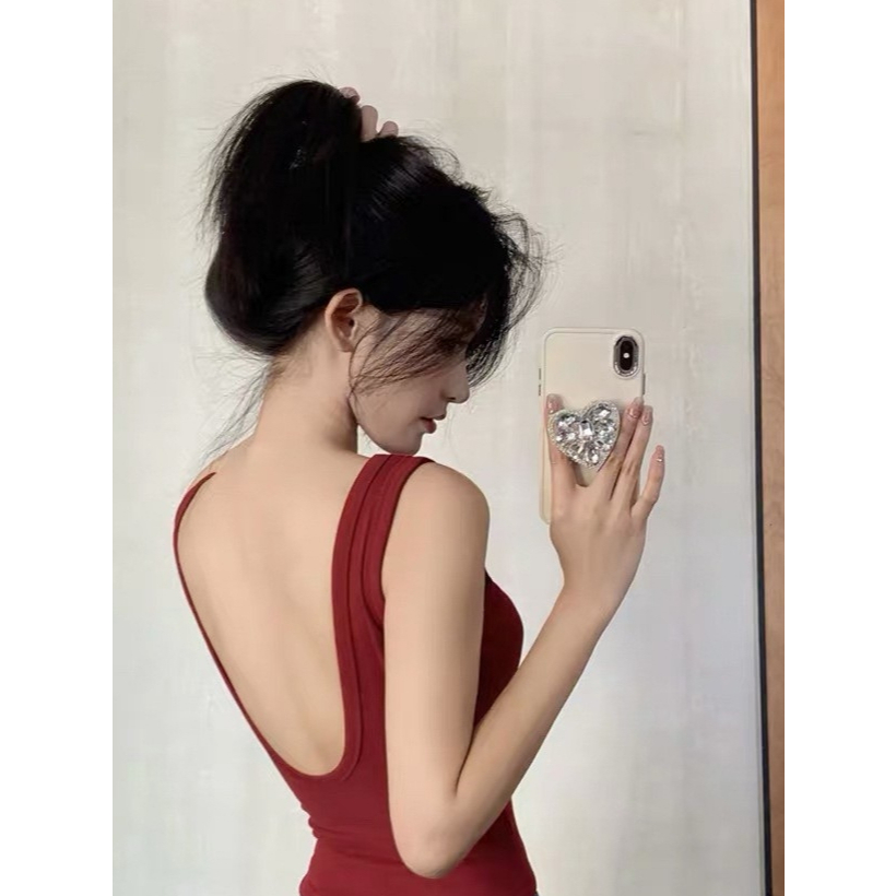 เสื้อกล้ามผู้หญิง ทรงเว้าหลังลึกตัว U มีฟองน้ำในตัว - รูปที่ 4