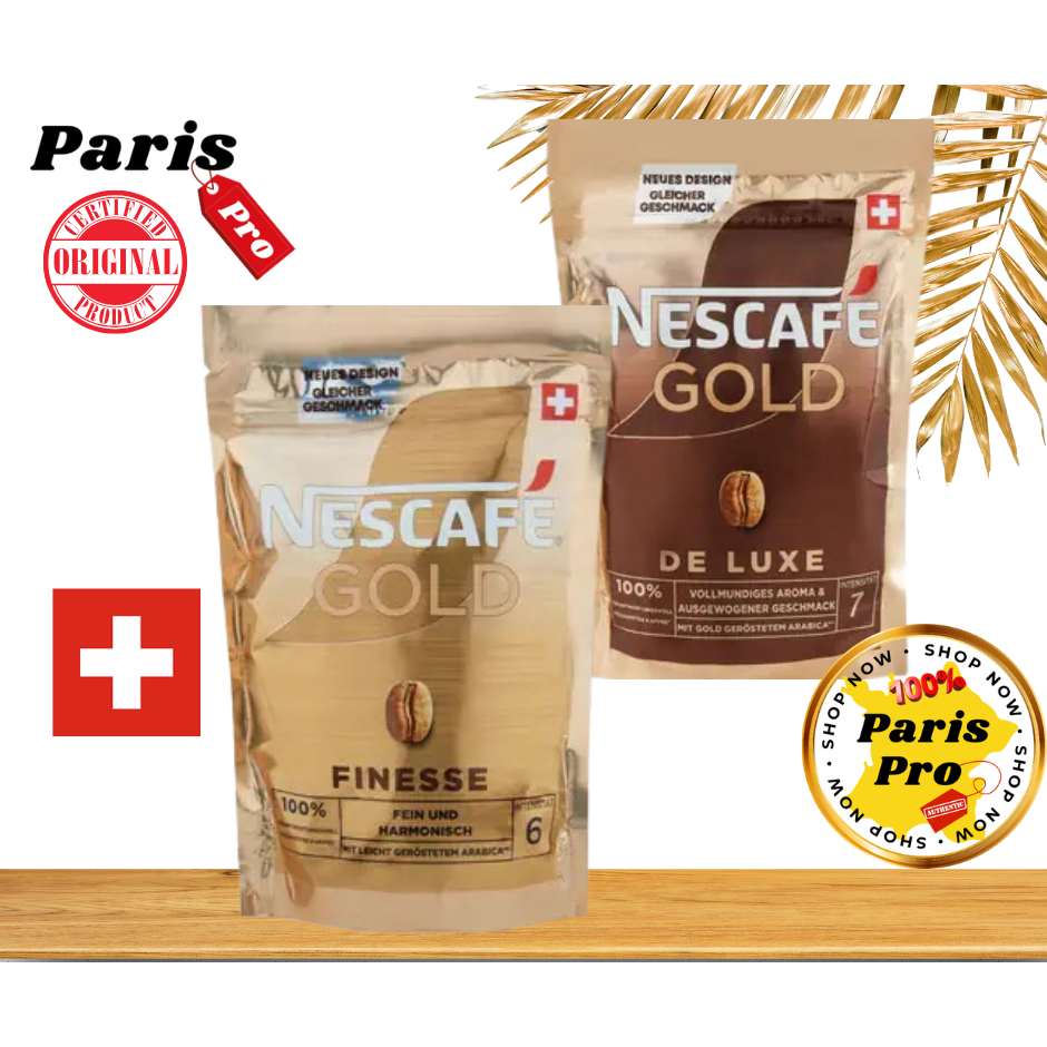 เนสกาแฟสวิส Nescafe Gold Finesse soluble coffee pouch 180 g นำเข้าจาก Switzerland