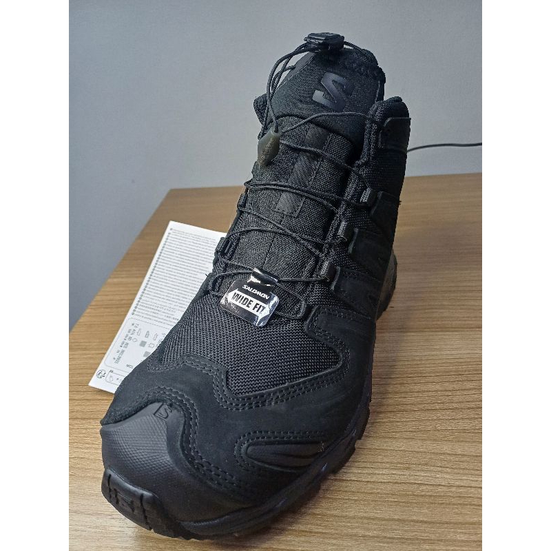 XA FORCES MID WIDE EN [BLACK] มือหนึ่ง(พร้อมกล่อง) size UK 7.5 / EUR 41 1/2