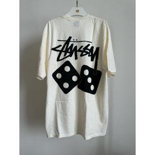 [ของแท้] STÜSSY DICE TEE PIGMENT DYED NATURAL (US) พร้อมส่ง