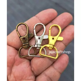 ตะขอเกี่ยวกระเป๋า(คอหมา) แพ็ค 10 ชิ้น ช่องสอดด้านล่างวัดด้านใน 1.5 cm สูง 3.5 cm.
