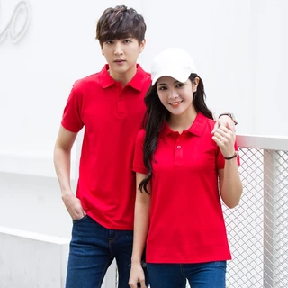 เสื้อโปโล POLO เสื้อคอปกแขนสั้นผู้ชายผู้หญิง เสื้อแขนสั้นคอปก Unisex ผ้าไมโครโพลีเอสเตอร์