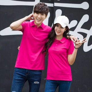 เสื้อโปโล POLO เสื้อคอปกแขนสั้นผู้ชายผู้หญิง เสื้อแขนสั้นคอปก Unisex ผ้าไมโครโพลีเอสเตอร์