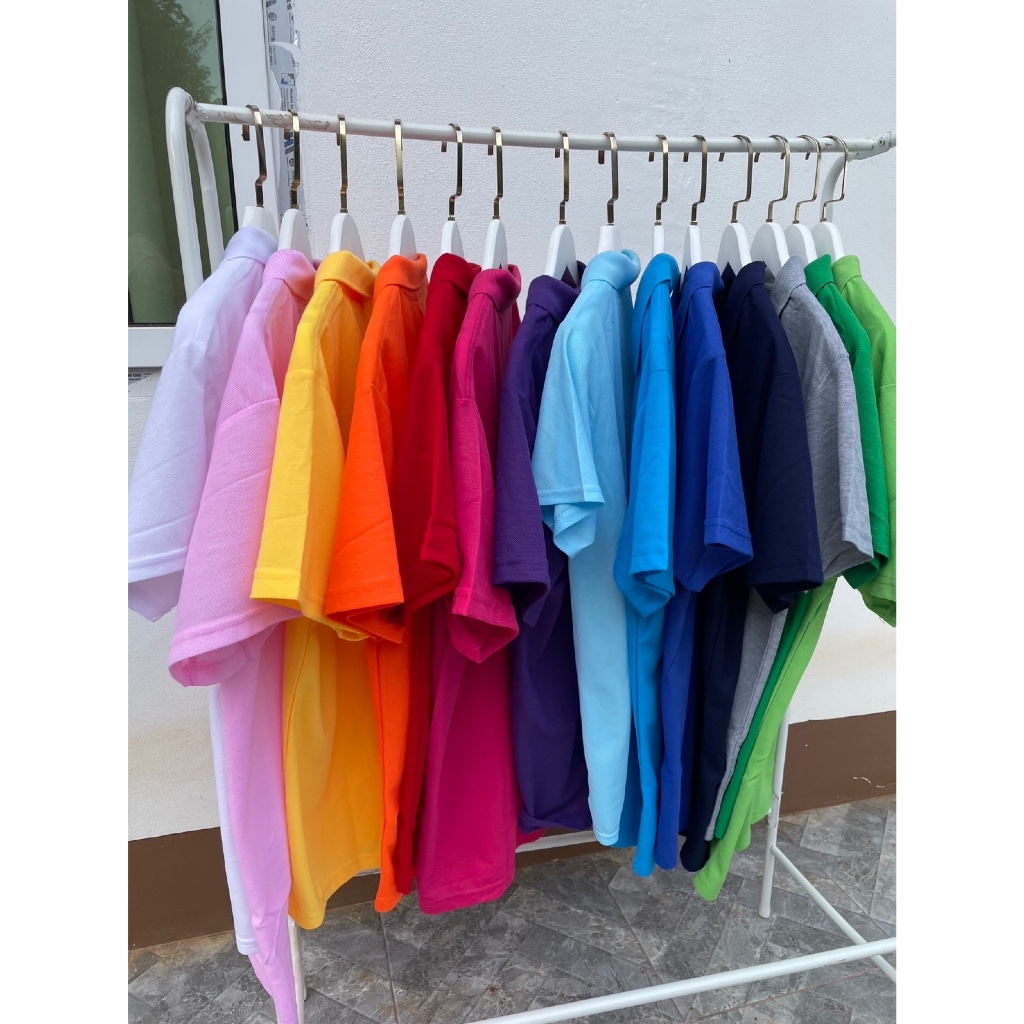 เสื้อโปโล POLO คอปกแขนสั้นใส่ได้ทั้งชายและหญิง Unisex ผ้าไมโครโพลีเอสเตอร์ - รูปที่ 5