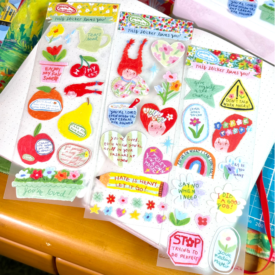 little moody sticker สติ๊กเกอร์น่ารักไดคัทพร้อมแปะ ทน กันน้ำ givememuseums