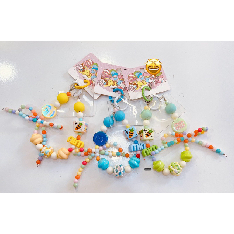 พวงกุญแจลูกปัดminmin น่ารักสุดๆ #พร้อมส่ง