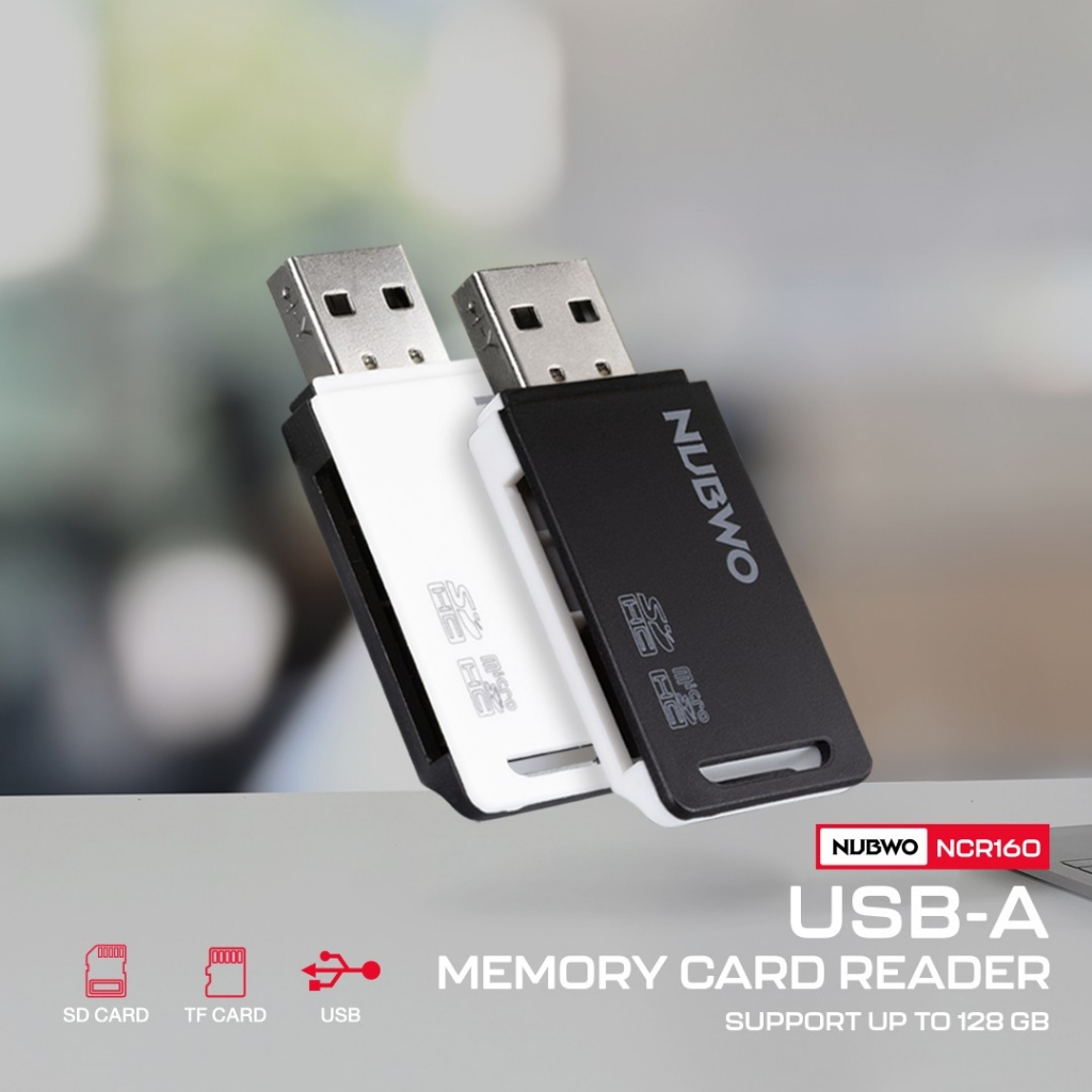 Nubwo USB-A MEMORY CARD READER มีช่อง SD CARD และ TF CARD