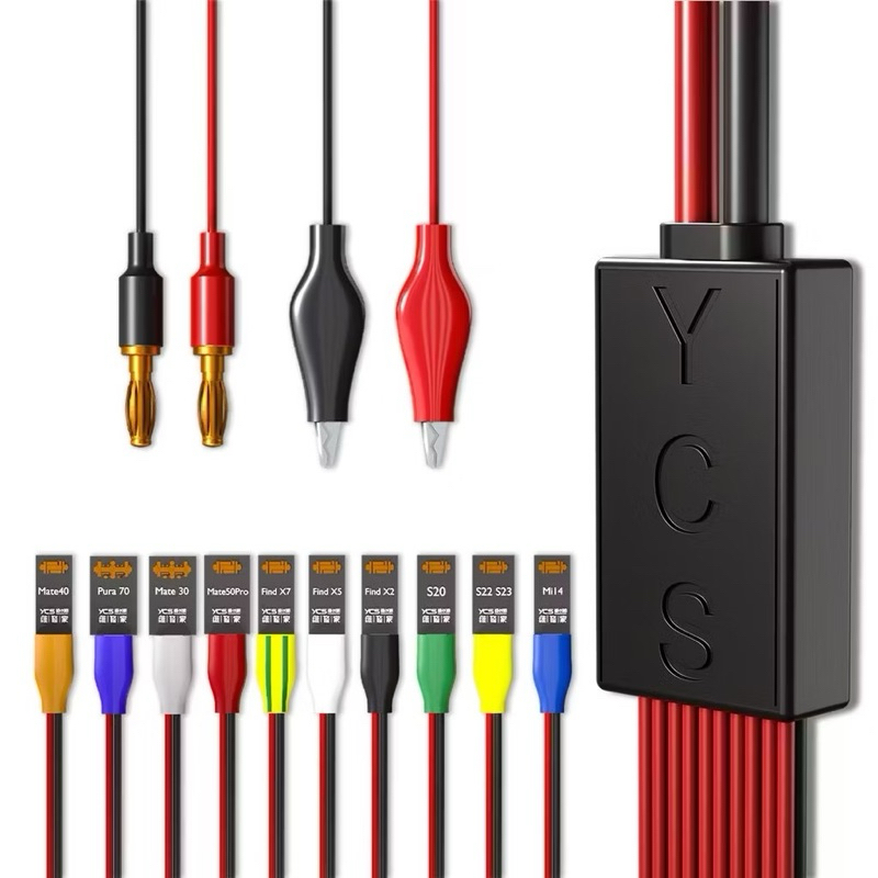 Ycs D02 สาย Power สำสำหรับแอนดรอยด์10in1 สายพาวเวอร์ซัพพลาย