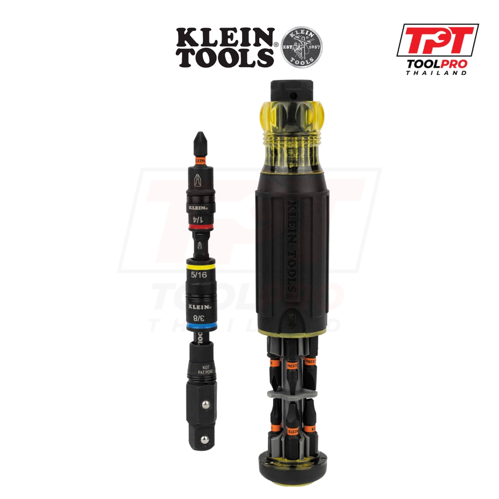 Klein Tools ไขควง  KNECT 17-in-1 Impact-Rated Hybrid Screwdriver / Nut Driver (32517HD)