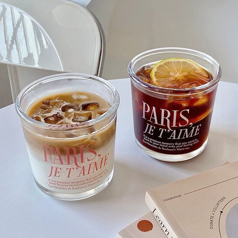 🥐พร้อมส่ง🥐 แก้วมัทฉะ Paris Je t'aime ปารีส เฌอแตม แก้วหนาอย่างดี ใส่กาแฟ ชาเขียว สวยมากๆ