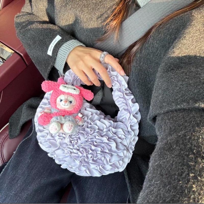 (พร้อมส่ง) กระเป๋า Cos Micro/Mini Dahlia Bag สี Black/Purple ของแท้100% - รูปที่ 6