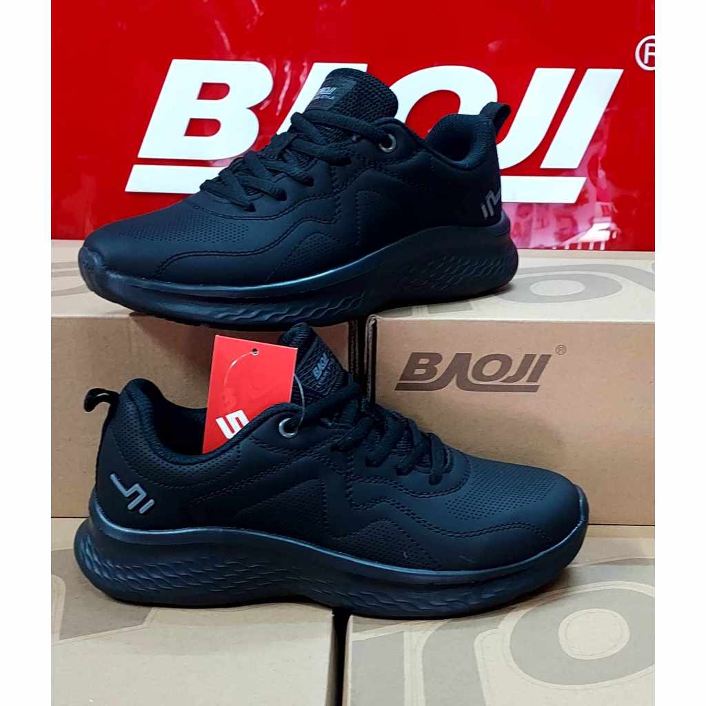 รองเท้าบาโอจิ สีดำล้วน (หนังนิ่ม) รุ่น BJW 1064 สีดำล้วน สวมใส่สบาย นุ่มเบา