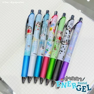 🎀ปากกาเจล Energel ลาย Sanrio,Rilakkuma,Sumikko,Shinchan Made in japan ปากกาเจล (หมึกสีดำ) จากญี่ปุ่นแท้100% 🌈