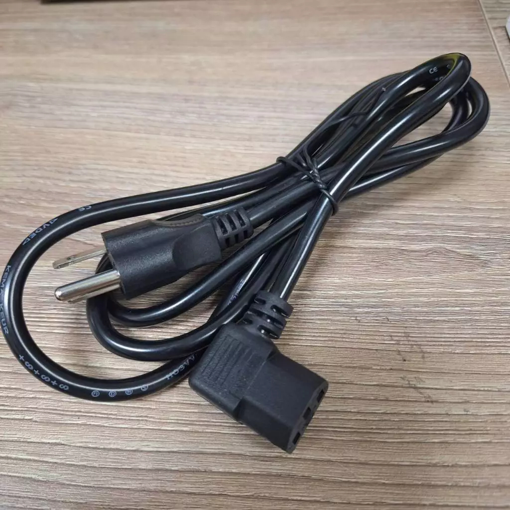 พร้อมส่งจากไทย สายไฟ AC POWER หัวงอ90องศา 3c×0.75mm /1mm1.8เมตร