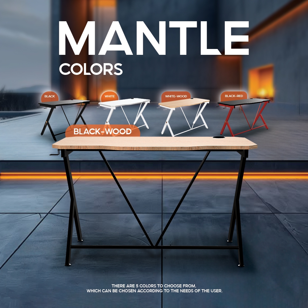 [เก็บโค้ดส่งฟรี] Neolution E-Sport Gaming Desk รุ่น Mantle II โต๊ะเกมมิ่ง โต๊ะทำงาน มีที่วางแก้วน้ำ รับน้ำหนัก120 กก.
