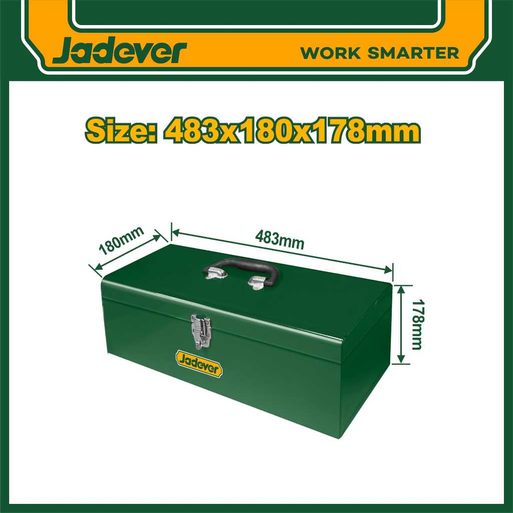 JADEVER กล่องเครื่องมือช่างชนิดเหล็ก #JDTB8A12