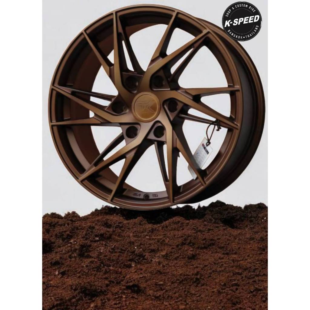 ก้านวาย/TKF-02TMF-116 ขนาด 18H2X8.5/6H139.7+35 P/BRUSH น้ำตาล/TK (4 วง)