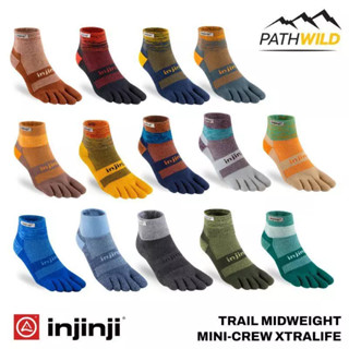 INJINJI TRAIL MIDWEIGHT MINI-CREW XTRALIFE ถุงเท้าแยกนิ้ว เห…