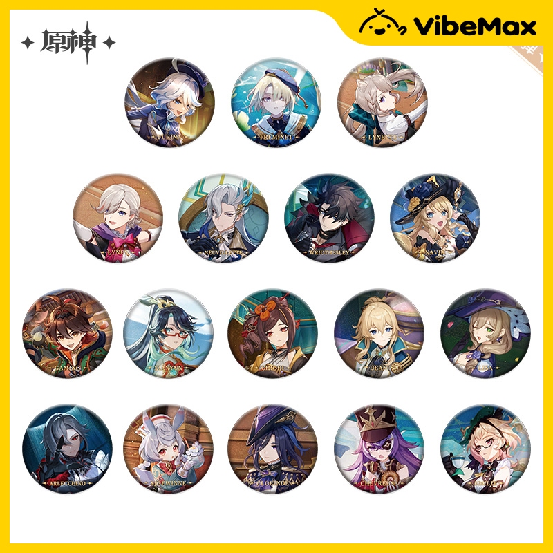 [ พร้อมส่ง Official] Genshin Impact เข็มกลัด ซีรีย์ Character Themed miHoYo Official