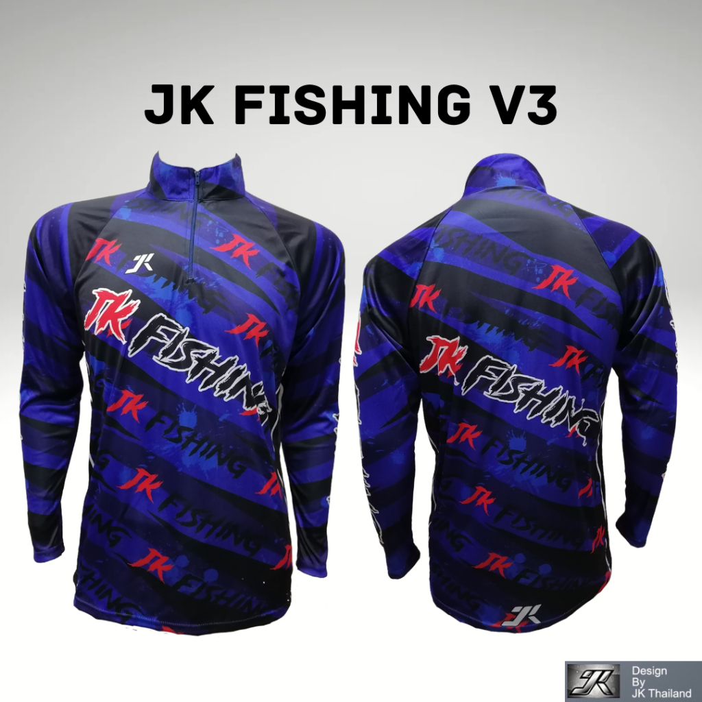 JK FISHING V3 เสื้อตกปลาแขนยาว JK Thailand กันยูวีป้องกันรังสี UV 80%