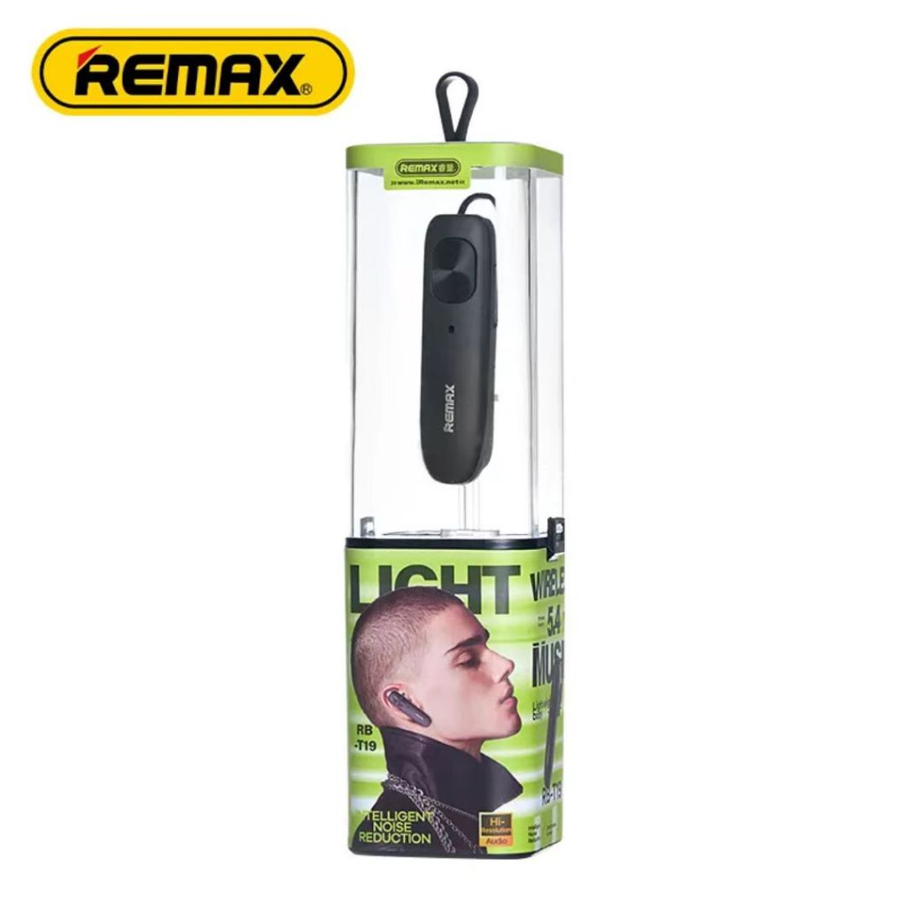REMAX RB-T19 หูฟังโมโนบลูทูธไร้สาย 5.4 ความจุ 220mAh มีระบบตัดเสียงรบกวน ใช้งานนาน 14ชม.
