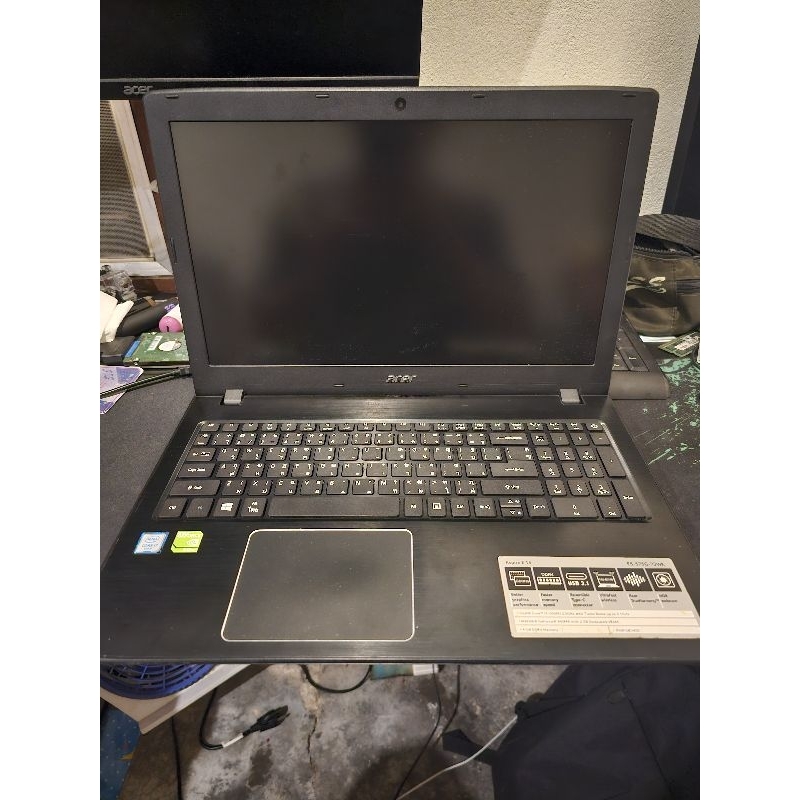 โน๊ตบุ๊คAcer  i7 Gen6  m.2 256  940mx  Ram 8G