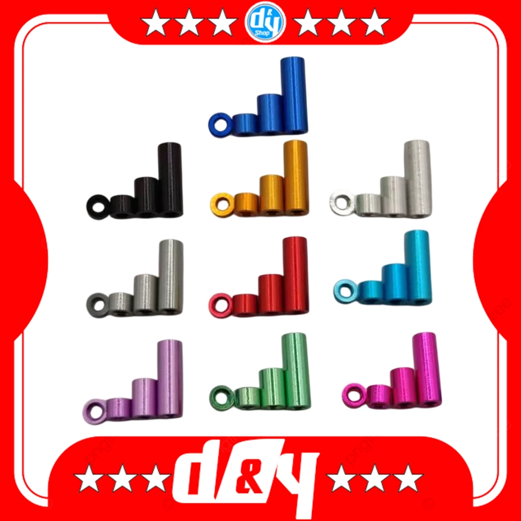 บูชสี mini4WD ชุดละ 4 ชิ้น ขนาด 1.5,3.0,6.0,12 มม. -> Mini4Wd Aluminum Spacer Set