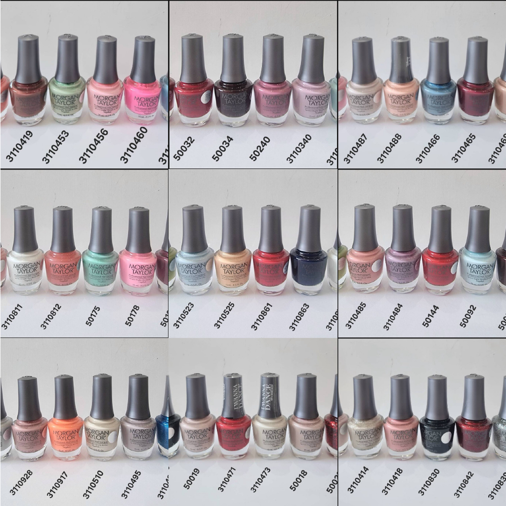 สีทาเล็บธรรมดา ชุด1 MORGAN TAYLOR🇺🇲Nail Lacquer หลายตัวเลือก  เป่าแห้งไม่ต้องอบ ของแท้จากgelish USA