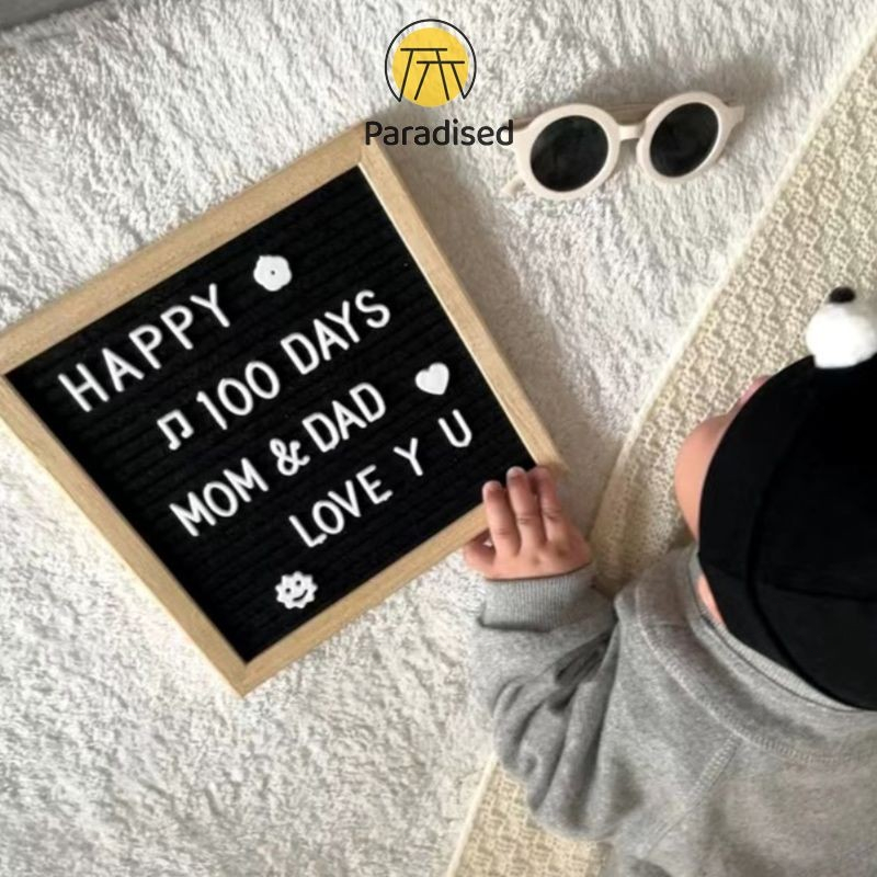 💕แผ่นอักษร Letter Board แบบDIY กระดานปักตัวอักษร บอร์ดแผ่นปักอักษร สวยๆParadised