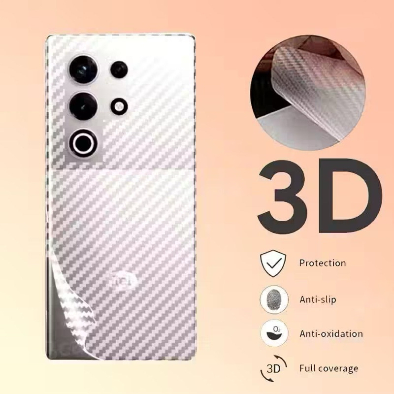 (พร้อมส่งในไทย)ฟิล์มหลังลายเคฟล่า สำหรับรุ่น Samsung Galaxy S25/Galaxy S25 Plus/Galaxy S25 Ultraตรงรุ่น