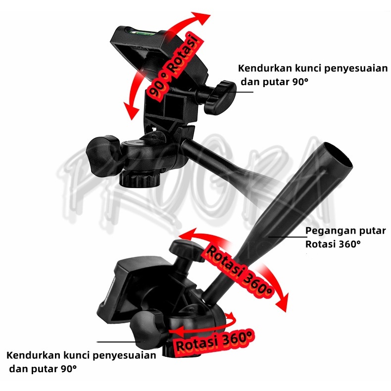 Laser Level Meter Plate Tripod Head Adapter Accessory  Arm Bracket kit Aksesori Adaptor Kepala Tripod Pelat Brake Dengan
