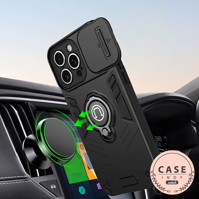 เคสRedmi 13C(4G/5G) Poco C65 A3 14cเคสแหวนแม่เหล็กตั้งได้ เปิดปิดกล้อง กันกระแทก