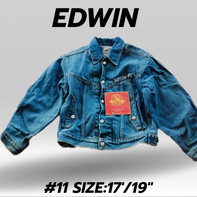 เสื้อแจ็คเกตยีนส์edwinแท้มือสองญี่ปุ่น #11