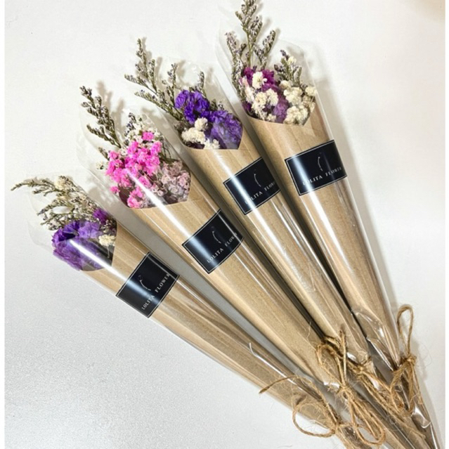 🌷ดอกไม้แห้ง🌷(จัดส่ง1-2วัน)ดอกไม้ปัจฉิมราคาถูก สเตติส ✿ลายคราฟ✿