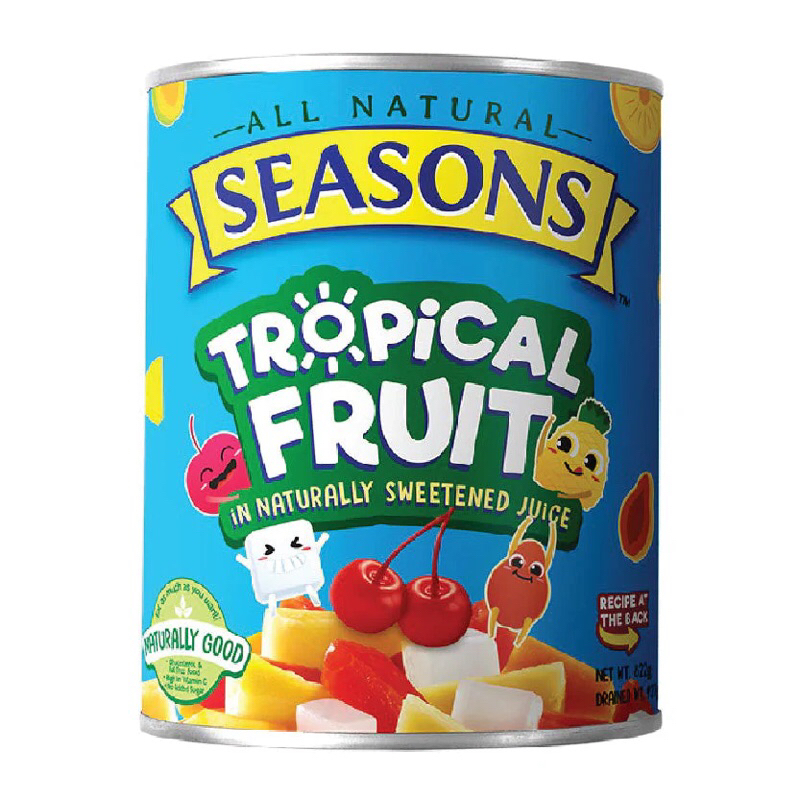 Seasons Tropical Fruit 822g.