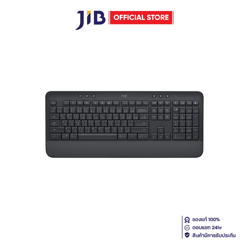 WIRELESS KEYBOARD (คีย์บอร์ดไร้สาย) LOGITECH SIGNATURE K650 - BLACK