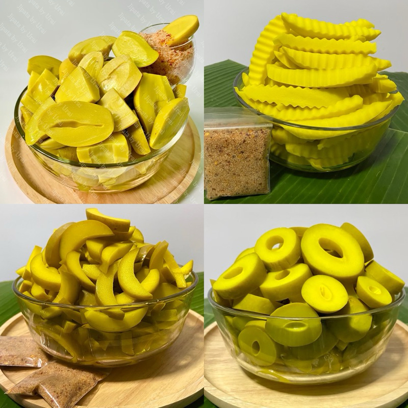 มะม่วงดอง สารพัดมะม่วงดอง ดอง3รส 500g ✅ฟรีพริกเกลือ