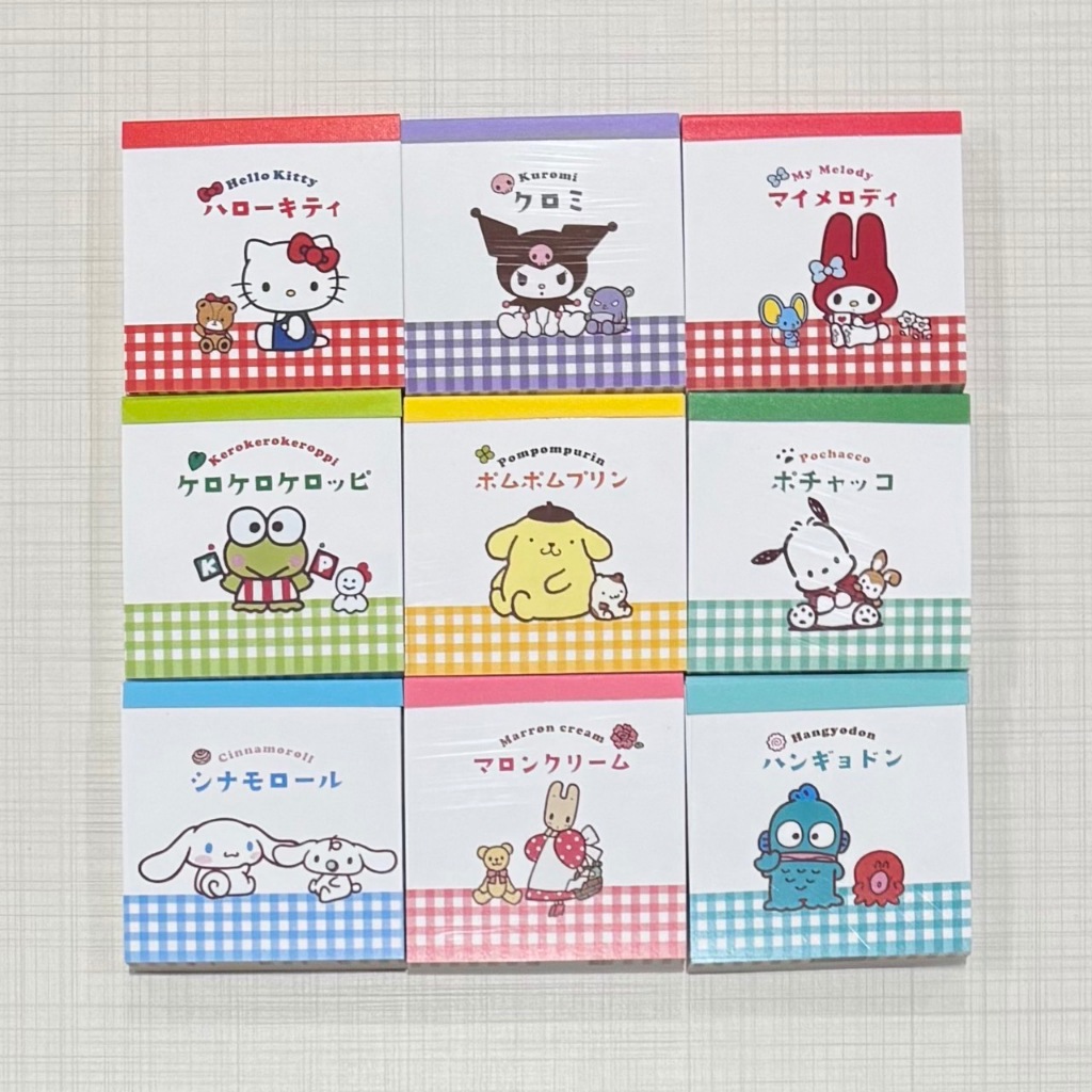 กระดาษโน๊ต ลายการ์ตูน 6x6cm แบบไม่มีกาวด้านหลัง