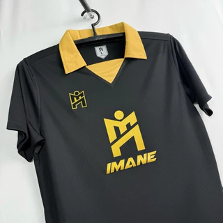 IMANE เสื้อกีฬาคอวีปก พร้อมโลโก้ IMANE กลางตัว IMA1 002