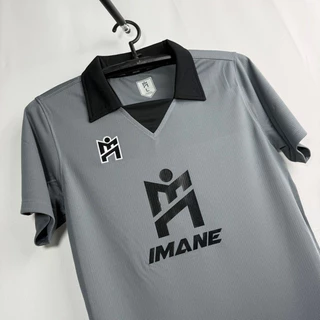 IMANE เสื้อกีฬาคอวีปก พร้อมโลโก้ IMANE กลางตัว IMA1 002