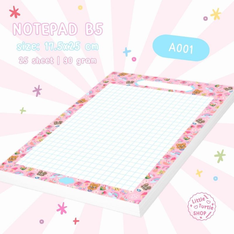 NOTEPAD B5 | กระดาษโน๊ตฉีก