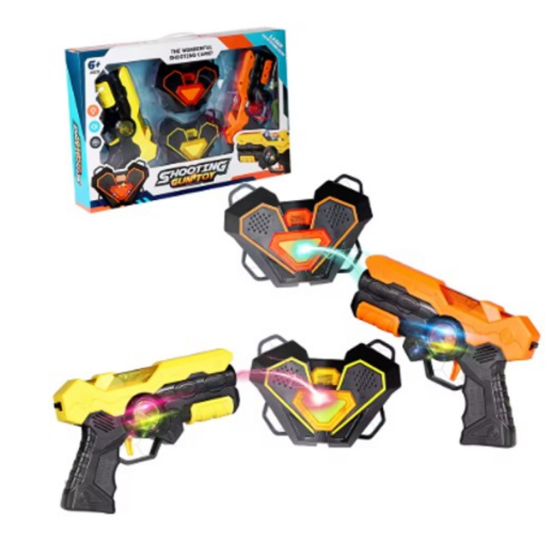 ปืนเลเซอร์แพคคู่ ยิงสู้กัน โดยไม่ต้องกังวลว่าจะบาดเจ็บ Laser Shooting guns
