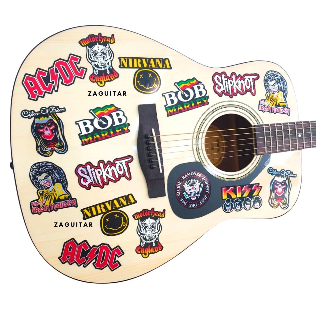 [สะท้อน+กันน้ำ]สติ๊กเกอร์วงดนตรีร็อค Nirvana ACDC slipknot แบบสะท้อน ติดแน่นทนทาน