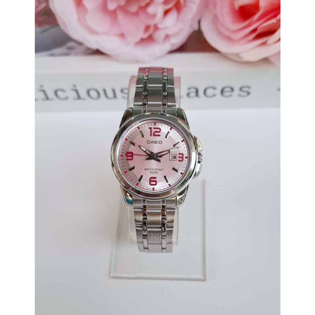 นาฬิกา Casio รุ่น LTP-1314D-1A ,LTP-1314D-5A นาฬิกาผู้หญิงสายแสตนเลส กันน้ำ 50 m. - ของแท้ 100% รับประกัน 1ปี