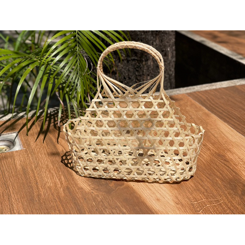 ตะกร้าสาน ขนาด10*4 นิ้ว - รูปที่ 2
