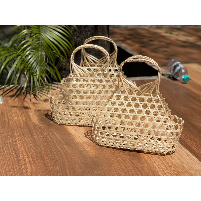 ตะกร้าสาน ขนาด10*4 นิ้ว - รูปที่ 3