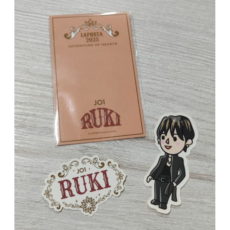 LAPOSTA 2025 JO1 Shiroiwa Ruki Sticker Set OFFICIAL GOODS