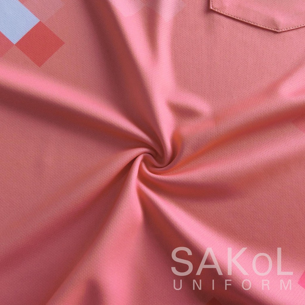 SAKOL เสื้อโปโลพิมพ์ลาย 07 สธ โอลด์โรส ตราสาธารณสุข โปโลสาสุข เสื้อสีโอรส โอรส - รูปที่ 6
